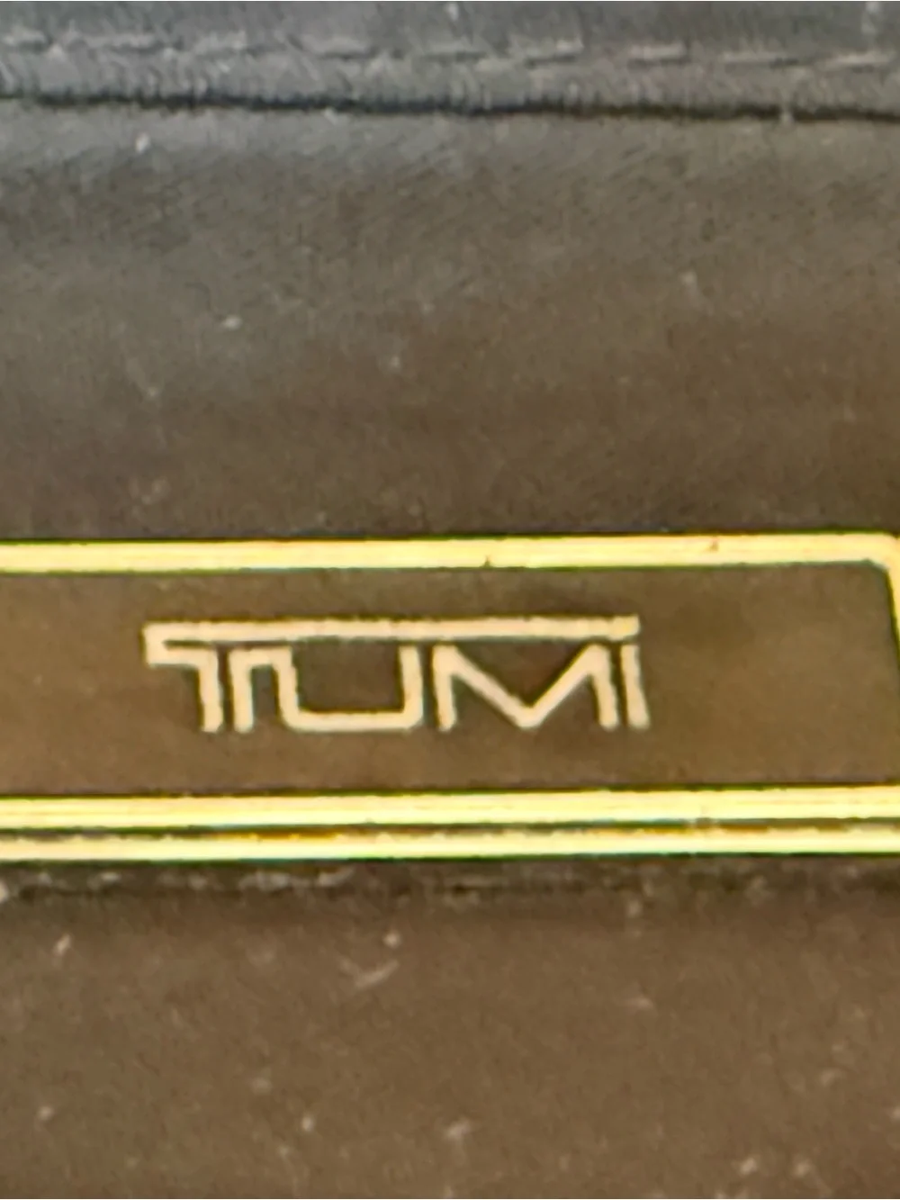 Tumi Black Nylon Messenger Crossbody with Silver Accents